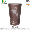 Copo de papel descartável de café de parede simples de oz 16 (16oz-10)